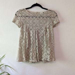 Anthropologie | Akemi & Kim XXS lace top